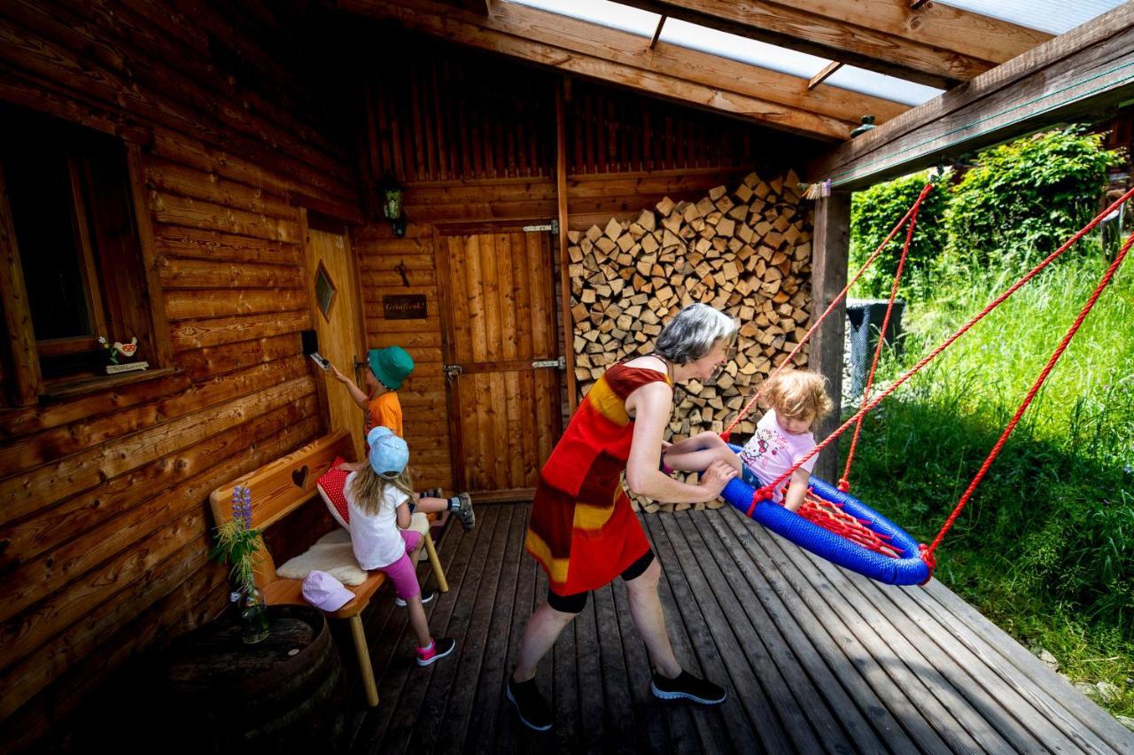 Naturpark Huette Mandl, Biobauernhof & Huettenurlaub Sankt Lambrecht Exterior photo